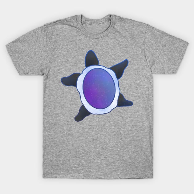 Pride Flag Space Turtle Asexual Flag T-Shirt by nhitori